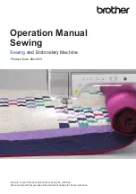 Предварительный просмотр 1 страницы Brother 882-W33 Operation Manual