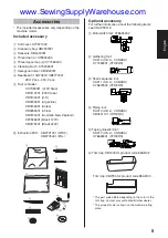 Предварительный просмотр 7 страницы Brother 884-B02 Operation Manual