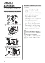 Предварительный просмотр 16 страницы Brother 884-B20 Owner'S Manual