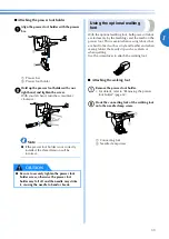 Preview for 34 page of Brother 885-V11 Operation Manual