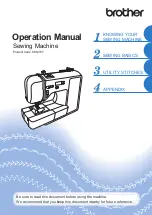 Предварительный просмотр 1 страницы Brother 888-V67 Operation Manual