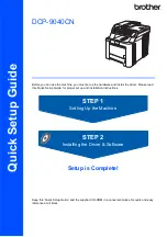 Brother 9040CN - DCP Color Laser Quick Setup Manual preview