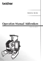 Preview for 1 page of Brother ADDENDUM 884-T07 Operating Manual Addendum