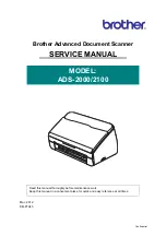 Preview for 1 page of Brother ADS-2000e Service Manual