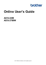 Brother ADS-2200 Online User'S Manual preview