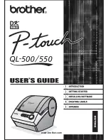 Preview for 1 page of Brother andtrade; QL-500 User Manual