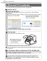 Preview for 36 page of Brother andtrade; QL-570 Set Up And Operation Manual