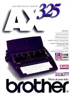 Preview for 1 page of Brother AX-325 Brochure