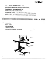 Brother BAS-310 Parts Manual предпросмотр