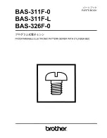 Brother BAS-311F-0 Parts Book предпросмотр