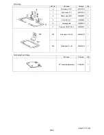 Preview for 5 page of Brother BAS-311F-0 Specifications And Parts List