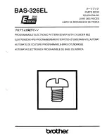 Preview for 1 page of Brother BAS-326E Parts Manual