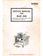 Brother BAS-340 Service Manual preview