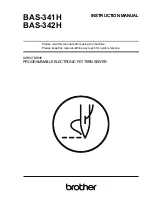 Preview for 1 page of Brother BAS-341H Instruction Manual