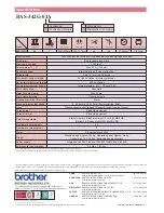 Preview for 6 page of Brother BAS-342G PS Specifications