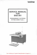 Brother BAS-361 Service Manual preview