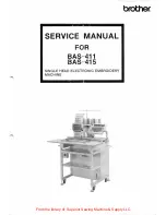 Brother BAS-411 Service Manual preview