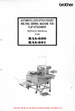 Preview for 1 page of Brother BAS-600 Service Manual