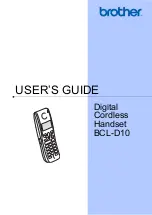 Brother BCL-D10 User Manual preview