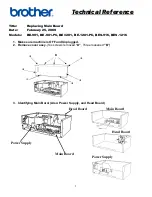 Предварительный просмотр 1 страницы Brother BE-1201-PC Main Board Replacement Manual