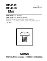 Предварительный просмотр 1 страницы Brother BE-435C Parts Manual