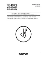 Brother BE-438FX Instruction Manual preview