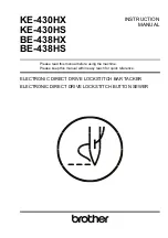 Brother BE-438HS Instruction Manual preview