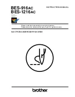 Brother BES-1216AC Instruction Manual preview