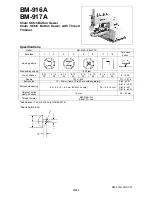 Предварительный просмотр 1 страницы Brother BM-916A Specifications