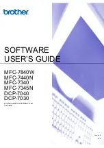 Preview for 1 page of Brother BRT-MFC-7840W - NETWORK READY Software User'S Manual