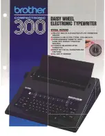 Brother COM300 Specifications preview