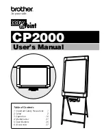 Preview for 1 page of Brother CP-2000 User Manual