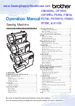 Brother CP100X Operation Manual предпросмотр