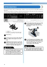 Предварительный просмотр 42 страницы Brother CS-100T Operation Manual