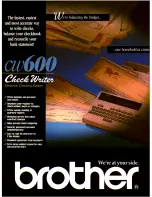 Brother CW-600 Brochure preview