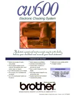 Preview for 4 page of Brother CW-600 Brochure