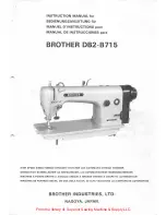 Preview for 1 page of Brother DB2-8715 Instruction Manual