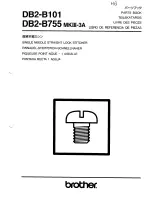 Brother DB2-B101 Parts Manual предпросмотр