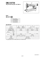 Brother DB2-B736 Specifications preview