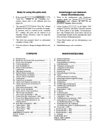 Предварительный просмотр 3 страницы Brother DB2-B738 Parts Manual