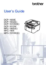 Brother DCP-1600E User Manual preview