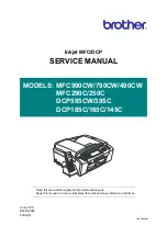 Brother DCP 385C - Color Inkjet - All-in-One Service Manual предпросмотр