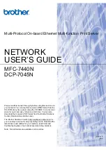 Brother DCP-7045N Network User'S Manual preview