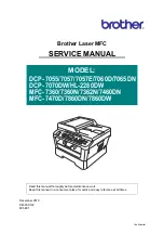 Предварительный просмотр 1 страницы Brother DCP 7065DN Service Manual