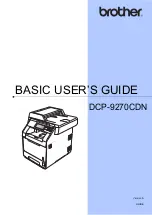 Preview for 1 page of Brother DCP-9270CDN Basic User'S Manual