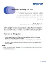 Preview for 1 page of Brother DCP-B7500D Product Safety Manual