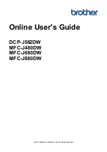 Preview for 1 page of Brother DCP-J562DW Online User'S Manual