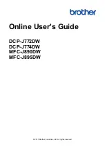 Предварительный просмотр 1 страницы Brother DCP-J772DW Online User'S Manual