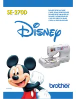 Brother Disney SE-270D Service Manual preview