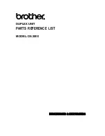 Preview for 42 page of Brother DX-2000 Service Manual